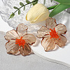Flower Transparent Acrylic Stud Earrings FS-WGF3DA5-05-1