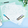 Gorgecraft Plastic Drawing Stencil DIY-GF0002-80-4