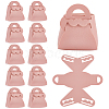 12Pcs Folding Hollow Heart Bag Shaped PU Leather Candy Gift Tote Boxes for Christmas Party Wedding Favors ABAG-AR0001-10-1