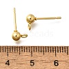 201 Stainless Steel Stud Earring Findings X-STAS-R156-01G-05-2