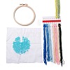 DIY Lotus Pattern Embroidery Starter Kit DIY-C038-07-2