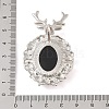 Natural Obsidian Pendants G-A226-02P-05-3