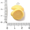 Opaque Resin Pendants RESI-P043-01P-03-3