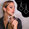 Geometry Charm Drop Earring DIY Making Kit DIY-UN0003-01-6
