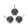 Natural Agate Pendants G-L512-B24-1