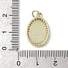 Brass Micro Pave Cubic Zirconia Pendants KK-K385-023G-4