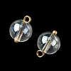 Alloy Glass Pendants GLAA-P080-03G-09-2