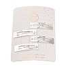 Rectangle Iron Snap Hair Clip Findings PHAR-A011-07P-3