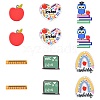 12Pcs 6 Styles Study Style Opaque Acrylic Double Sided Pendants FIND-CJ0002-52-1