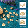 32Pcs 8 Style Alloy Pendants FIND-TA0002-10-5