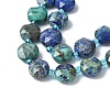 Natural Chrysocolla and Lapis Lazuli Beads Strands G-C116-A87-01-4