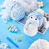 3 Rolls Polyester Chenille Wool Yarn OCOR-MB0001-06C-8