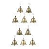 10Pcs Iron Bell Pendants HJEW-JM01987-S-1