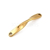 Ion Plating(IP) 202 Stainless Steel Twist Connector Charms LS-STAS-Q336-13B-G-2
