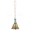 Iron Bell Pendant Decorations HJEW-JM02173-3