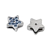 Alloy with Rhinestone Slide Charms RB-NH0002-05P-2