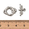 Non-Tarnish 304 Stainless Steel Toggle Clasps STAS-Q324-12P-3