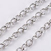 Tarnish Resistant 304 Stainless Steel Curb Chains CHS-F005-02P-1