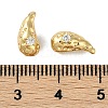 Brass Micro Pave Cubic Zirconia Charms KK-P283-27A-G-2