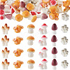 30Pcs 6 Colors Mushroom Themes Resin Display Decorations DJEW-TA0001-27-1
