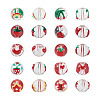 20Pcs 10 Style Transparent Glass Enamel Beads GLAA-KS0001-08-2