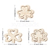 3 Sets 3 Styles Saint Patrick's Day Theme Wood Big Pendant Decorations HJEW-CJ0001-05-2