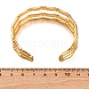 304 Stainless Steel Cuff Bangles for Women BJEW-P347-02A-5