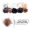 Gorgecraft 20Pcs 10 Colors Faux Fox Fur Fluffy Pompom Ball AJEW-GF0006-48-2