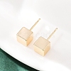 Brass Stud Earrings for Women EJEW-G441-05C-G-3