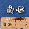 Brass Glass Charms KK-R216-19S-4