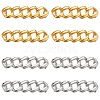 8Pcs 2 Colors Alloy Curb Chain Shoe Decorations FIND-HY0003-97-1