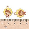 Animal Forest Theme Zinc Alloy Enamel Pendants FIND-Z065-01E-3