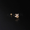 316L Surgical Stainless Steel Clear Cubic Zirconia Cartilage Earrings WG107EC-23-2