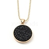 Alloy Rhinestone Pendant Necklaces NJEW-H306-A08-G-2