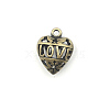 Heart Theme Tibetan Style Alloy Pendants PW-WG8919A-04-1