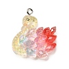 Resin Pendants RESI-Q012-02D-1