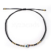 Glass Seed Beads & Resin Braided Bead Bracelets LS-TK7632-8-1
