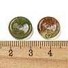 Natural Indian Agate Donut/Pi Disc Charms G-G142-01A-3