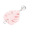 5Pcs Food Grade Eco-Friendly Silicone Pendants PALLOY-JF04549-02-4