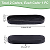   2Pcs 2 Colors 3D PU Leather Oval Bottom DIY-PH0008-93-6