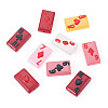 9Pcs 9 Colors Glass Beads Enamel Beads LAMP-TA0001-87-3