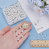 200Pcs 2 Colors ABS Imitation Pearl Plastic Pendants FIND-AR0006-16-3