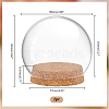 Round Glass Dome Cover AJEW-WH0513-64-2