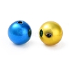 UV Plating Rainbow Iridescent Acrylic Beads OACR-F009-02-2