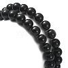 Natural Black Onyx Beaded Warp Bracelets for Women BJEW-TA00422-5