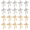 20Pcs 2 Colors Brass Micro Pave Clear Cubic Zirconia Pendants KK-ME0002-14-1