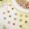 56Pcs 14 Colors Zinc Alloy Pendants FIND-ME0003-58-5