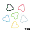 16Pcs Spray Painted Alloy Spring Gate Rings FIND-YW0010-89-1