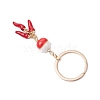 Porcelain & Alloy Enamel Keychain KEYC-JKC01156-04-4