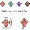 SUNNYCLUE Alloy Resin Pendants RESI-SC0001-34-LF-2